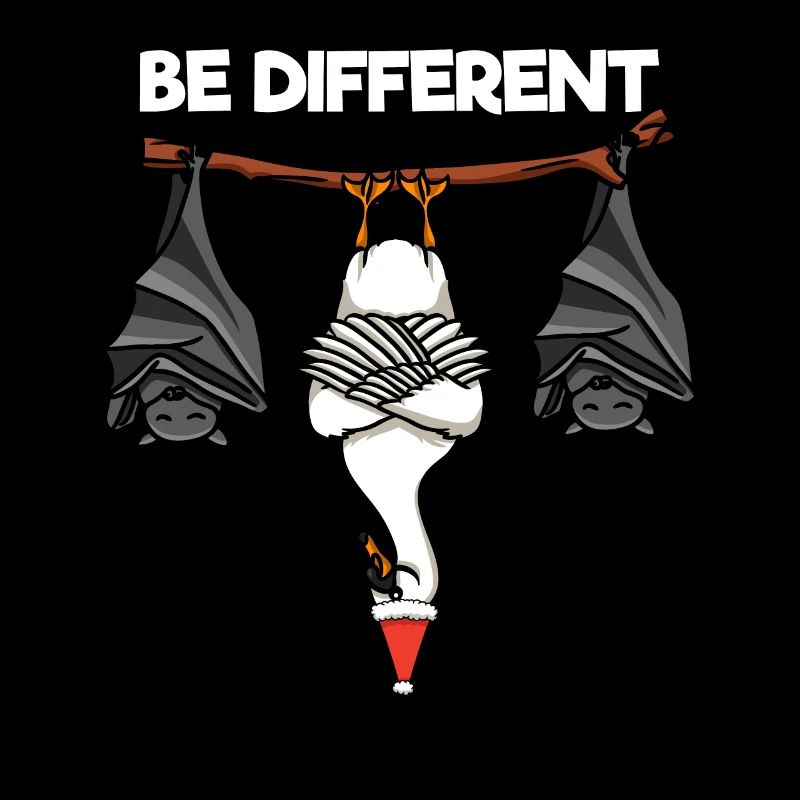 Be Different Schwan Fledermaus Weihnachtsmann