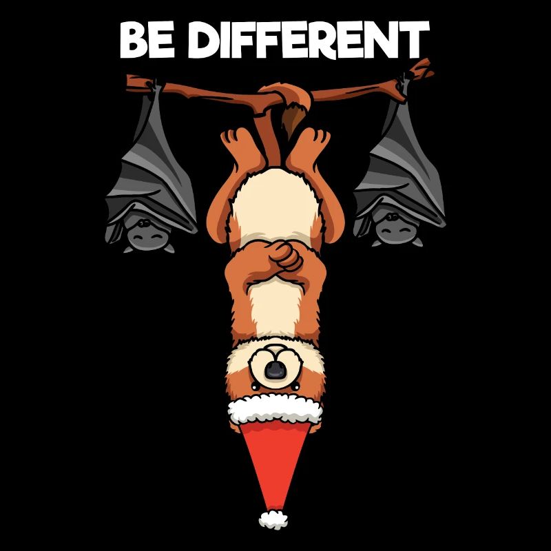 Be Different Wiesel Fledermaus Weihnachtsmann