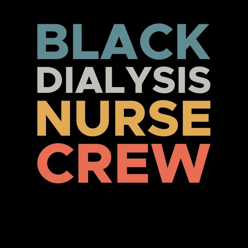 Cadeau de chemise d’équipage d’infirmière de dialyse noire