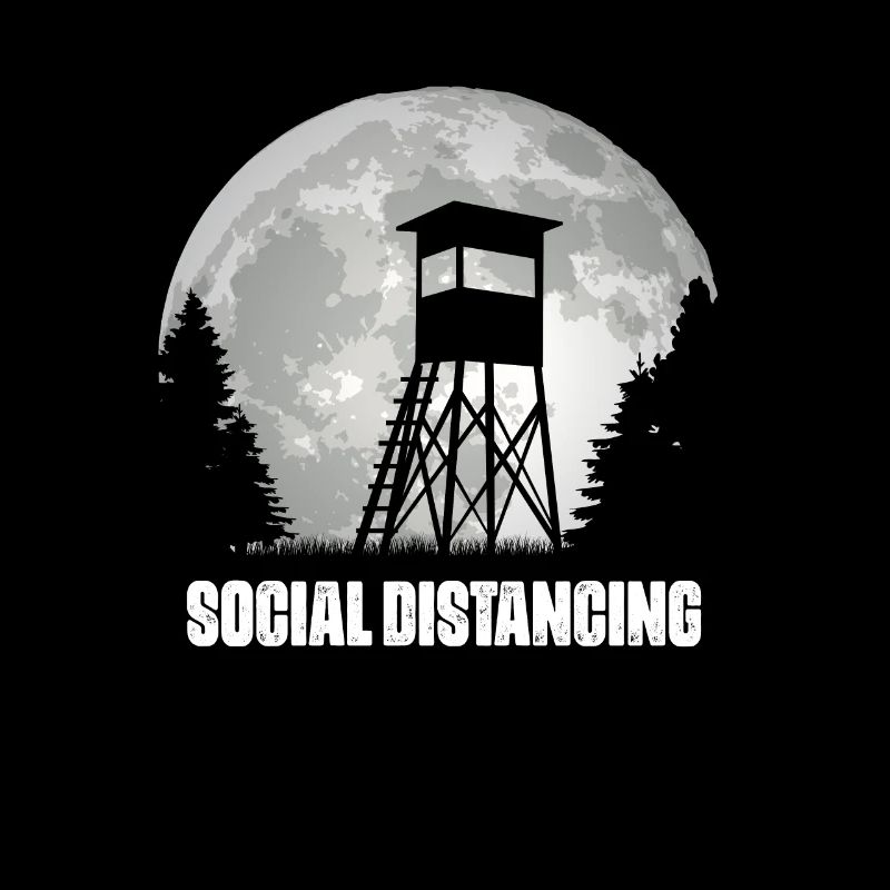 Social distancing hunter stand hobby hunter nature