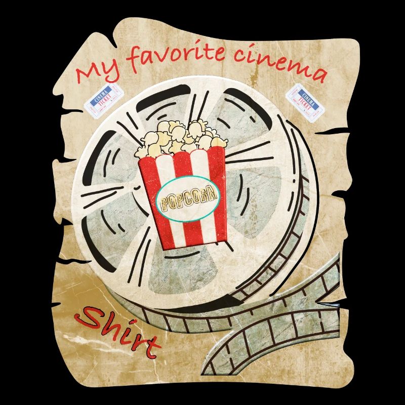 Cinéma cinéma avec pop-corn