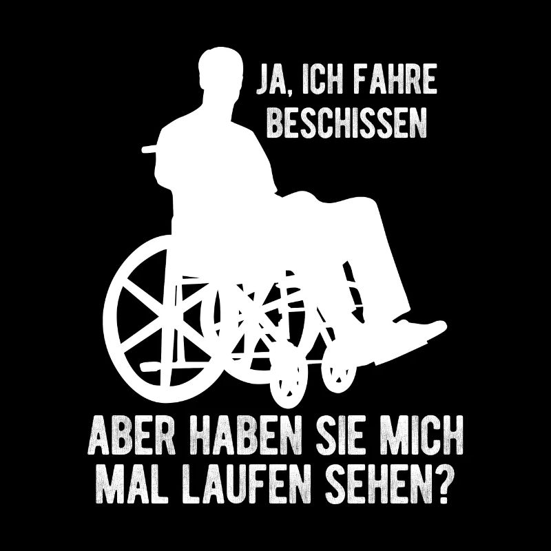 Rollstuhl Rollstuhlfahrer Geschenkidee Design Roll