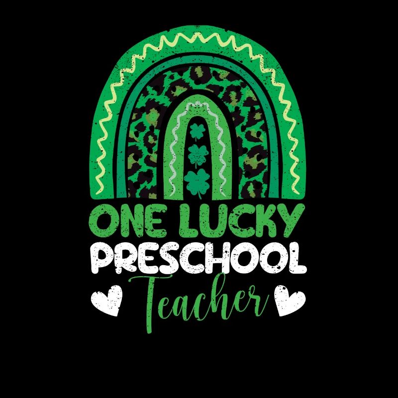 Une joyeuse enseignante préscolaire Saint-Patrick