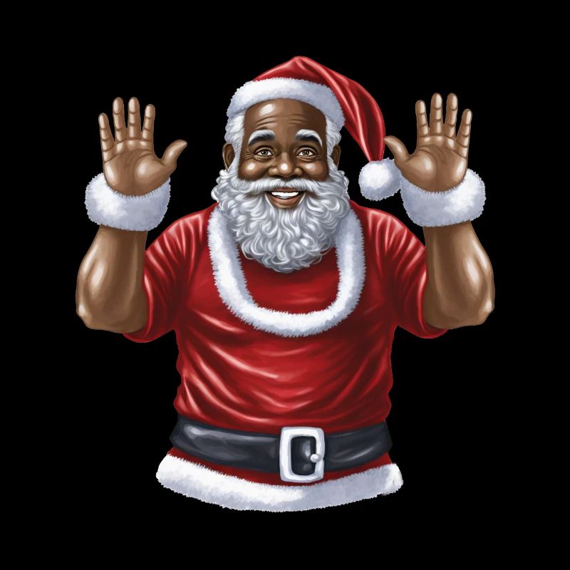 Weihnachtsmann Schwarzer Weihnachtsmann