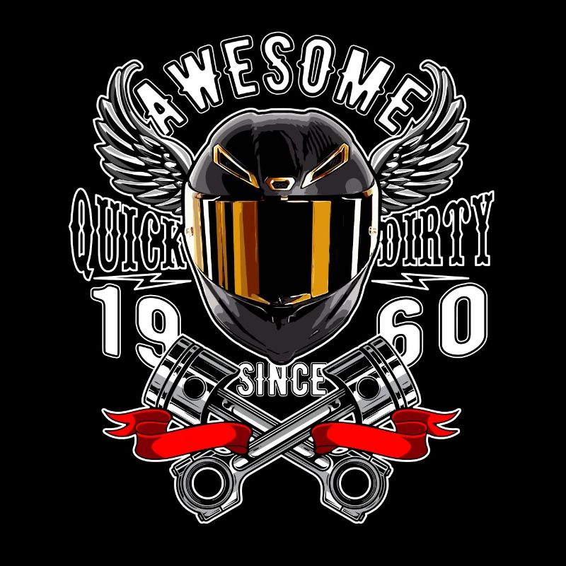 Awesome since 1960, Biker Geburtstag