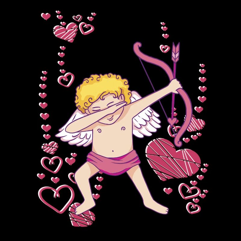 Engel Amor dabbing Liebe Herz Valentinstaggeschenk