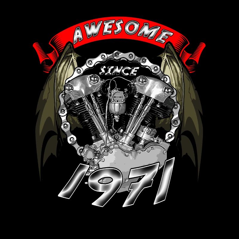 Awesome since 1971, Biker Geburtstag
