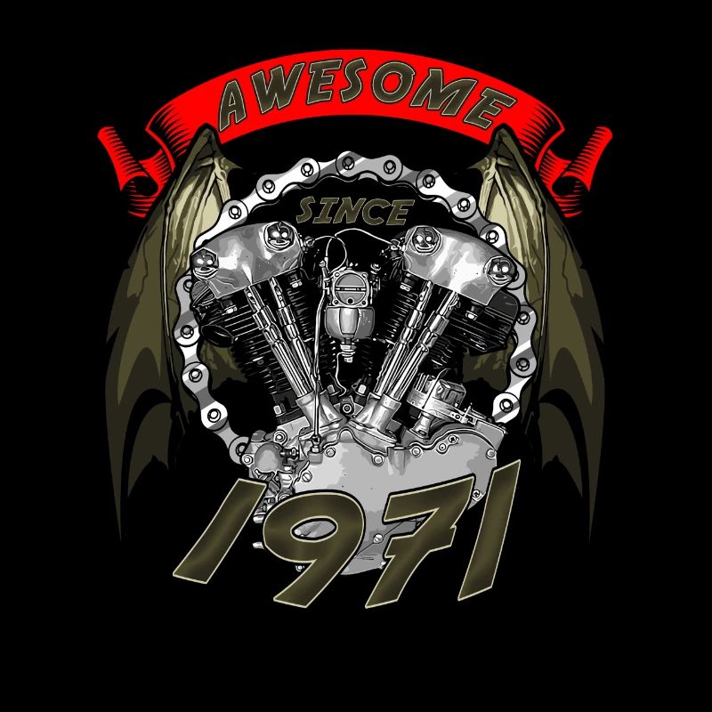 Awesome since 1971, Biker Geburtstag