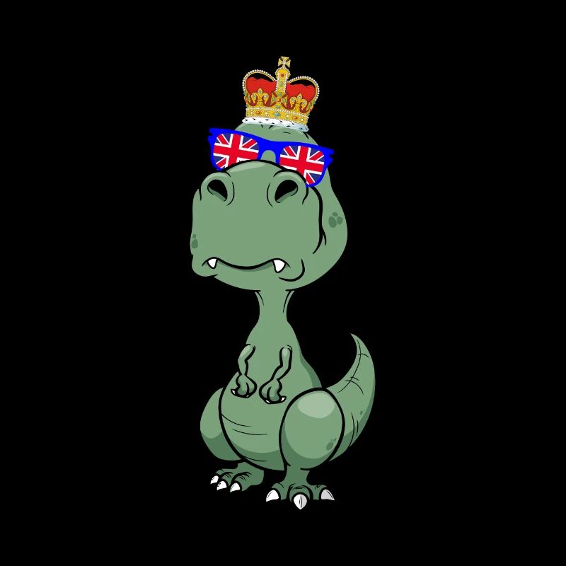 Dino Queen Elizabeth II British Crown T-Rex