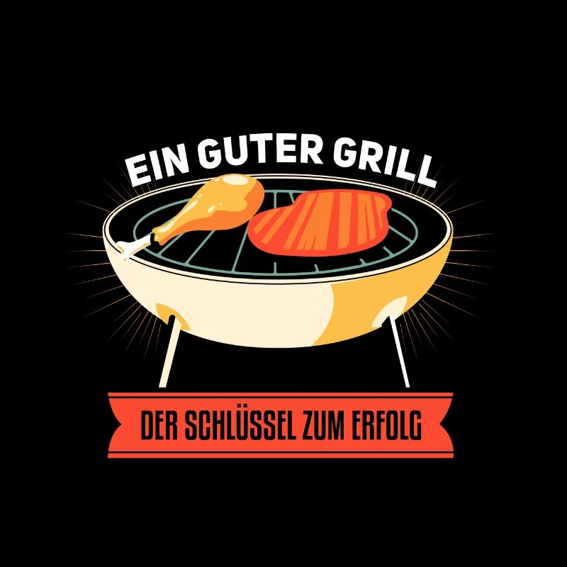 Cooler Griller Barbeque Grillen Spruch