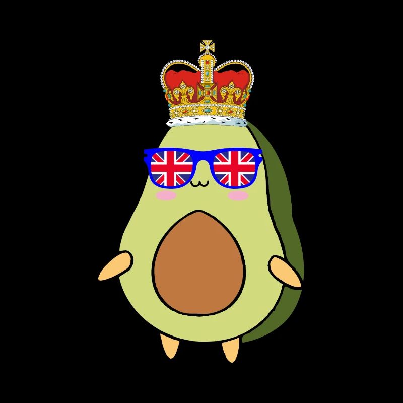 Avocado Queen Elizabeth II British Crown