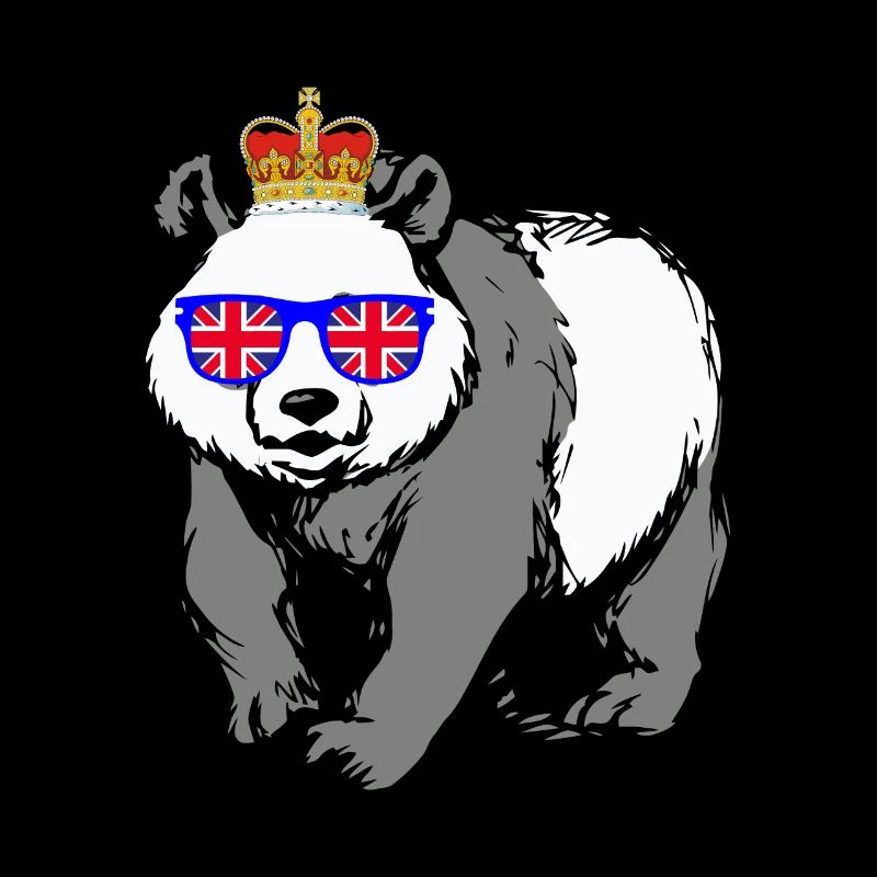 Panda Queen Elizabeth II British Crown