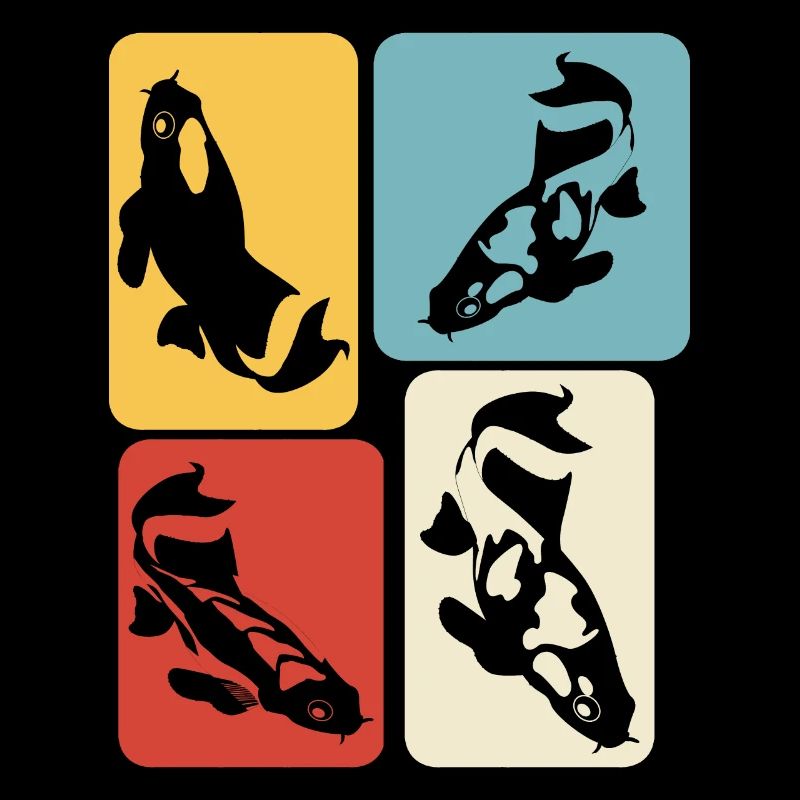 Koi Carp Retro Kois
