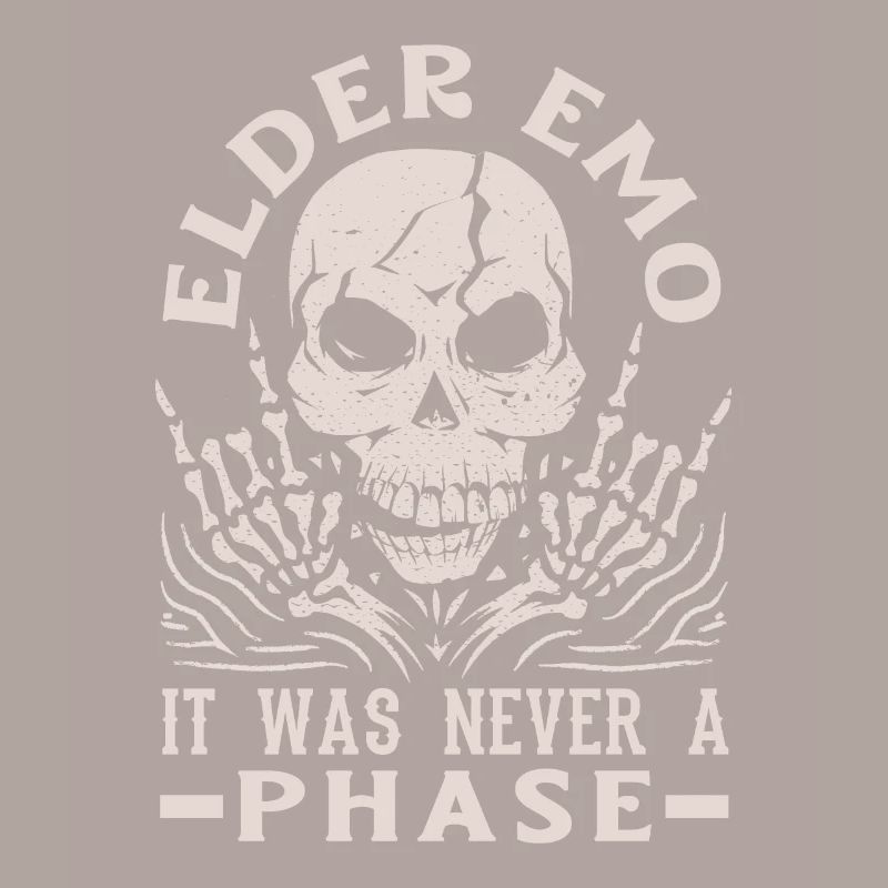 Elder Emo It Was Never A Phase Gothic Skeleton