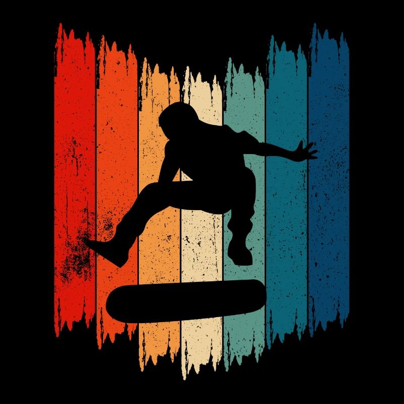 Retro Skateboard Skateboarding