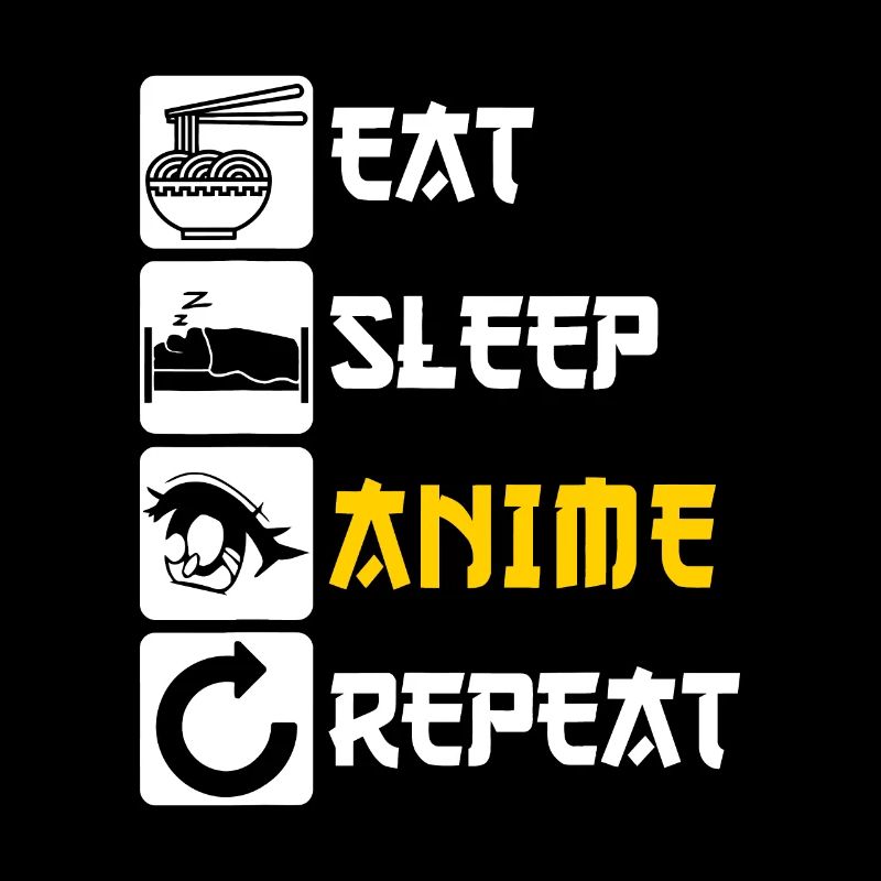 Manger Sommeil Anime Répéter