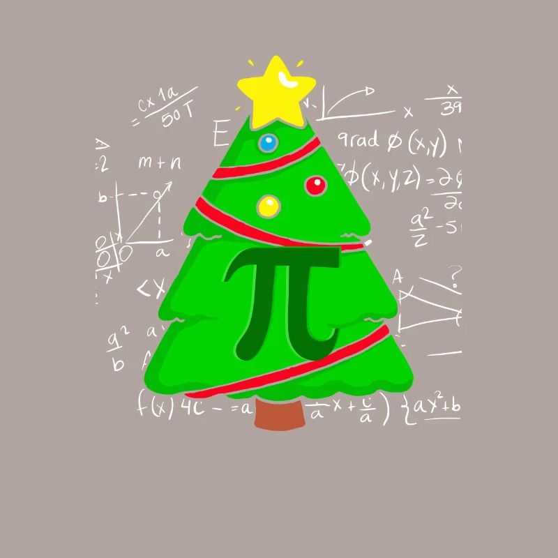 Pi Math Christmas Tree Mathematician Mathematics