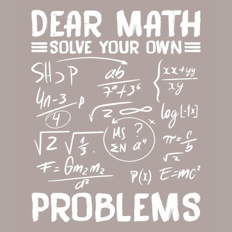 Dear Math, Solve Your Own Problems