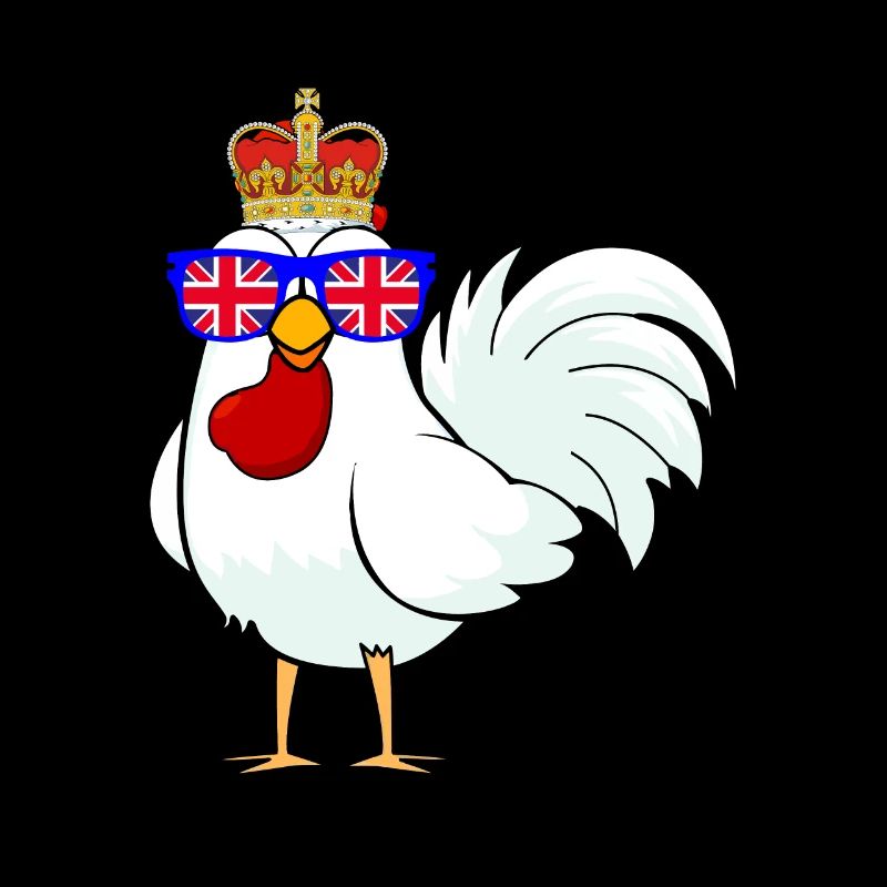 Chicken Queen Elizabeth II British Crown Chickens