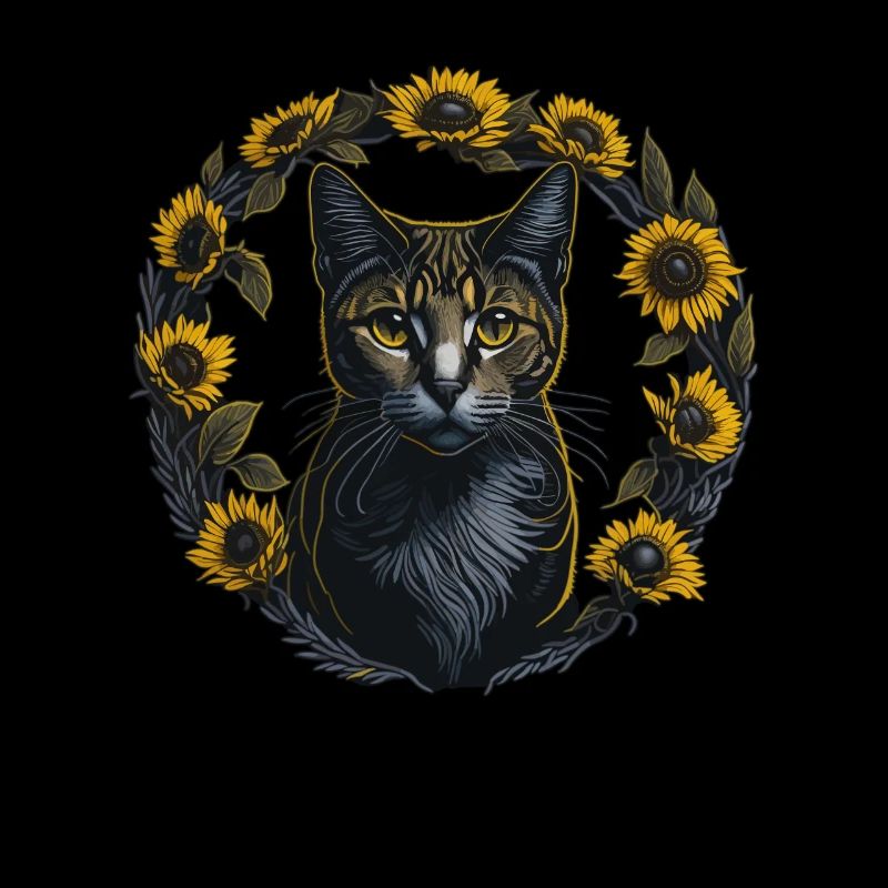 Tournesol chat été chat