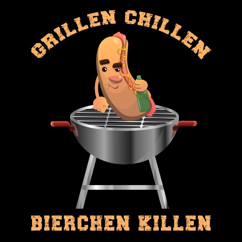 Grillen Chillen Bierchen Killen Grill Würstchen