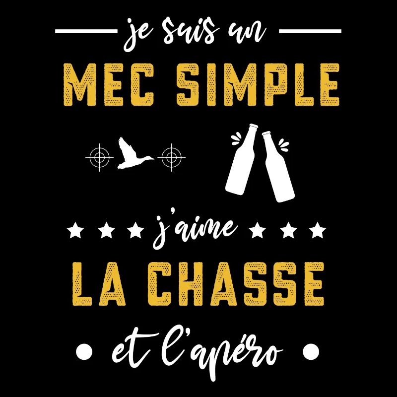 chasse hutte mec simple apéro cadeau