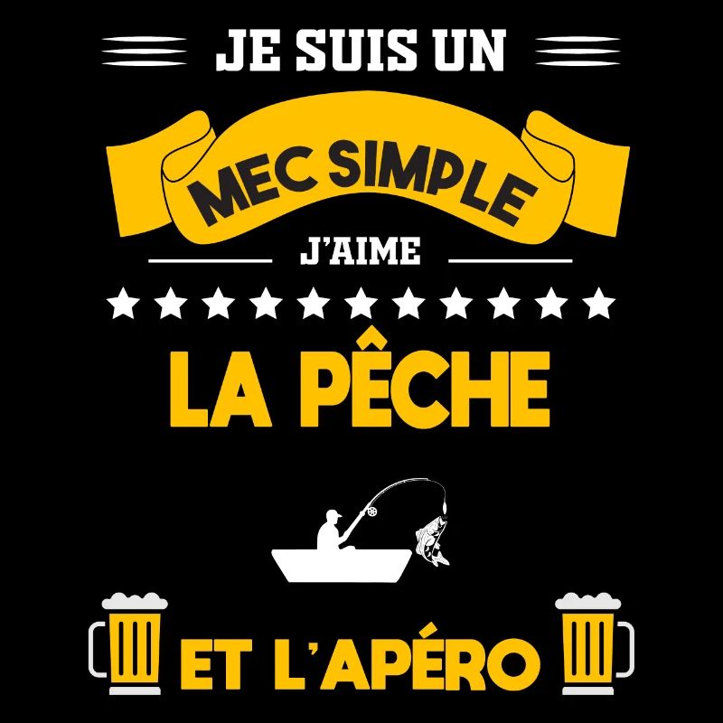 pêche barque apéro mec simple