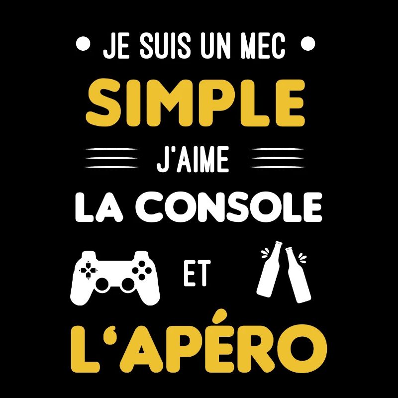 console et apéro mec simple