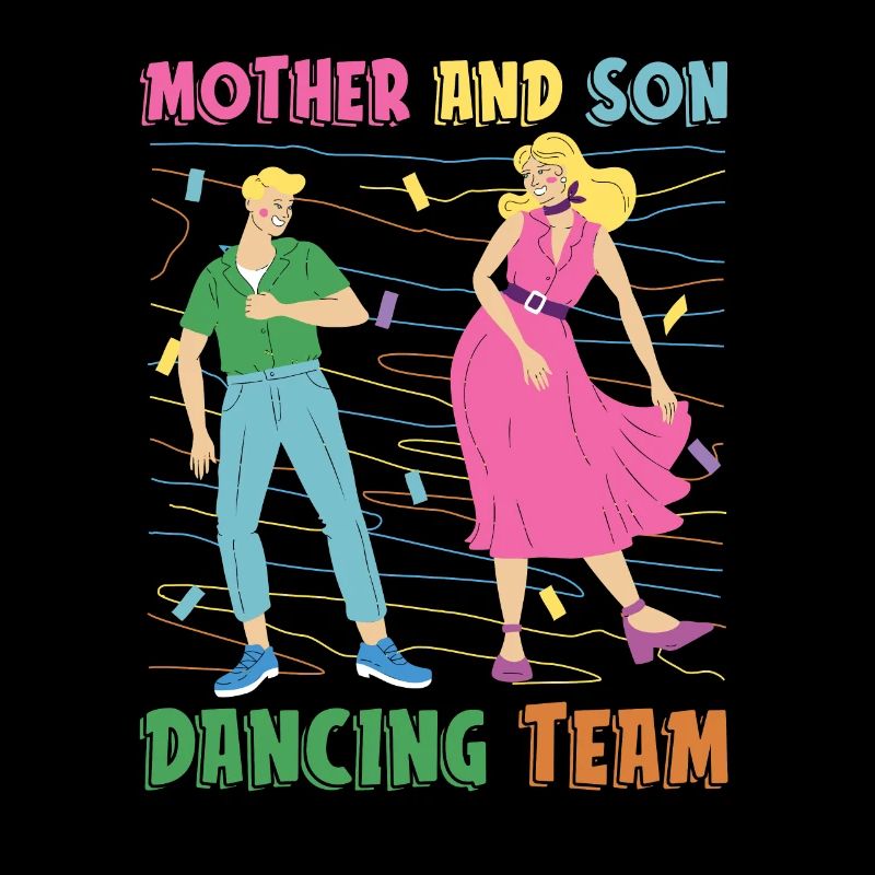 Maman Mère Fils Danse Mère