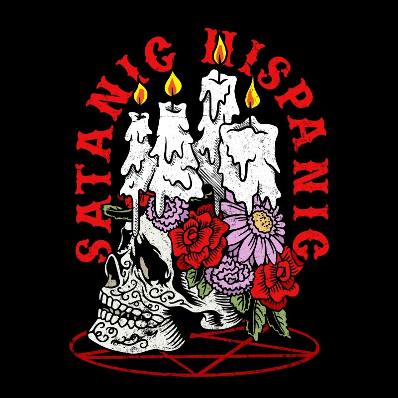 Satanic Hispanic Pentagram Mexican Occult Baphomet
