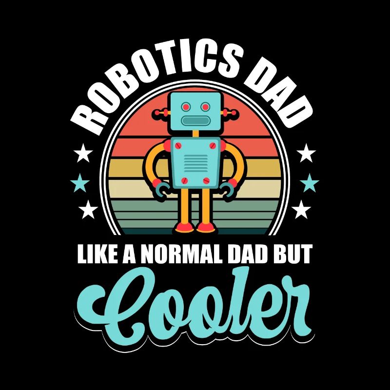 Vintage Droid Builder Robotics Papa Père Rétro