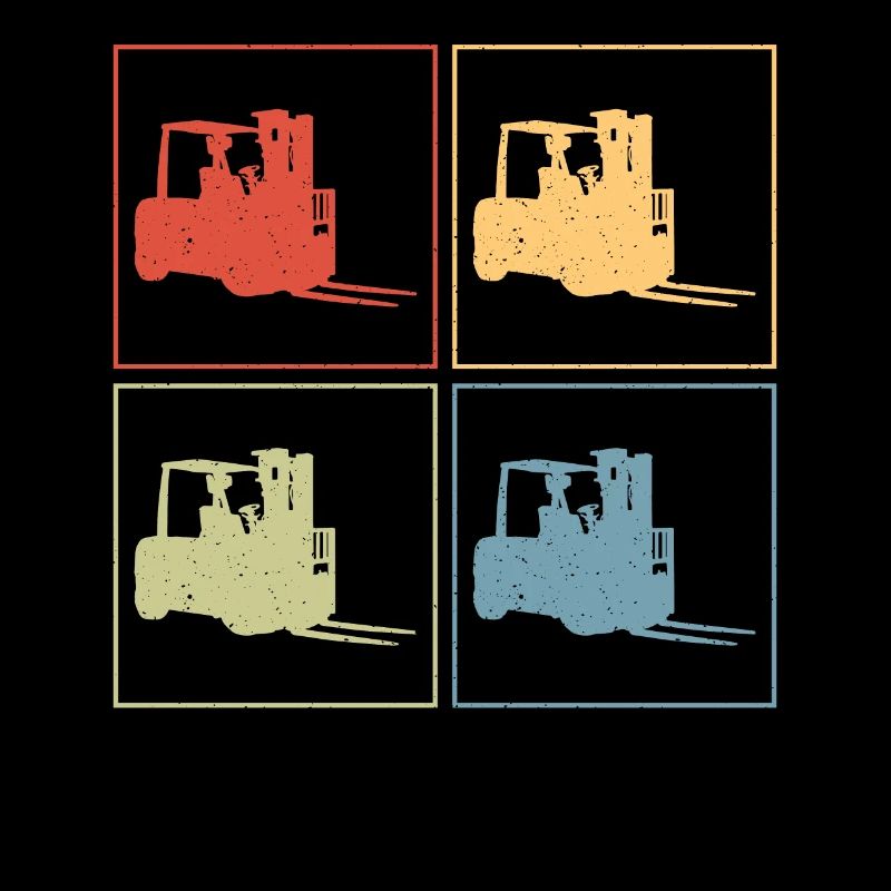 Retro Forklift Driver Vintage Forklift Operator Fo