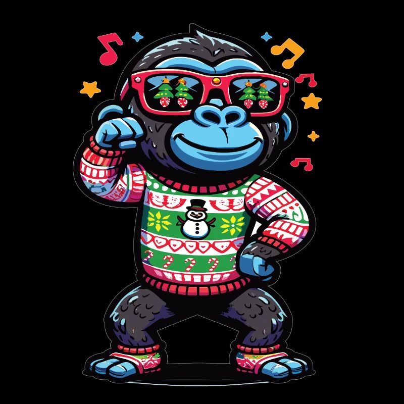 Gorilla mit Sonnenbrille