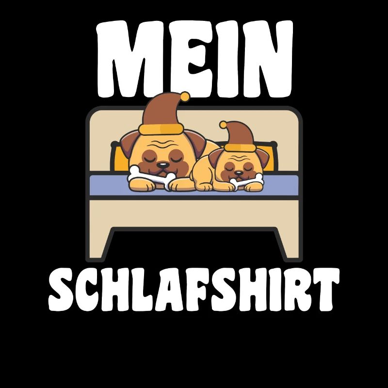 Schlafanzug Mops Pyjama Geschenk