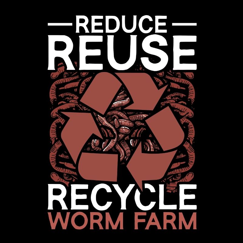 Élevage de vers Réduire Réutiliser Recycler Ferme de vers