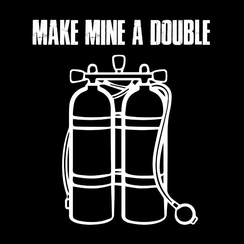 Scuba Diver Make Mine Une Double Plongée Sous-marine