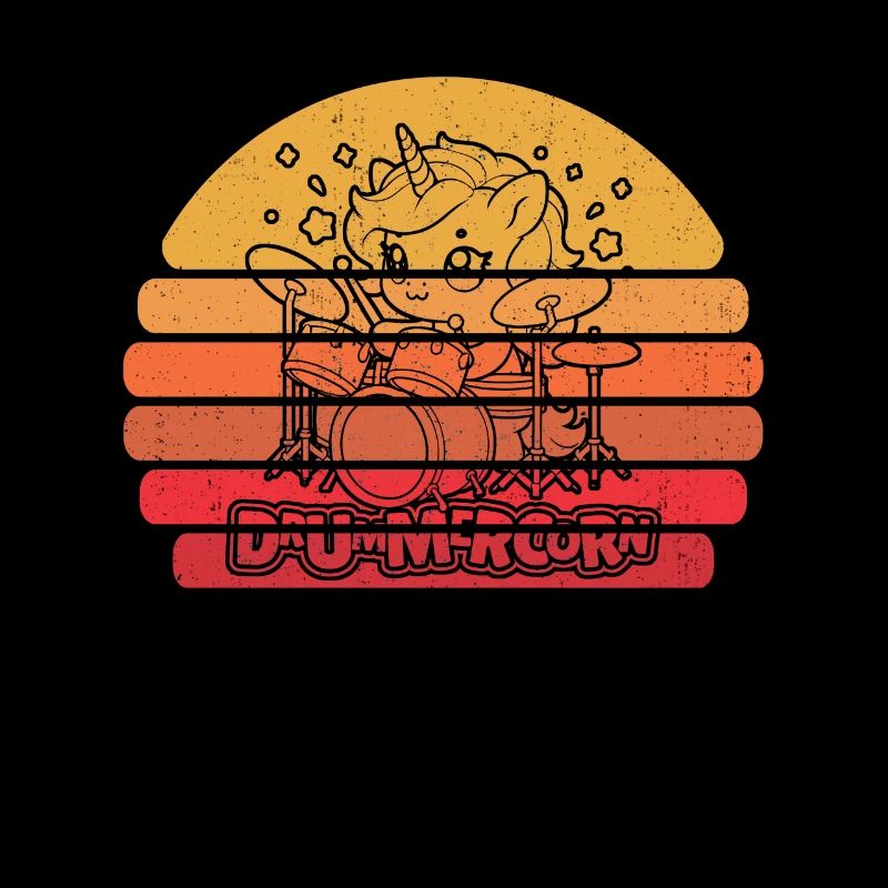 Drums Drummer Drummer Unicorn