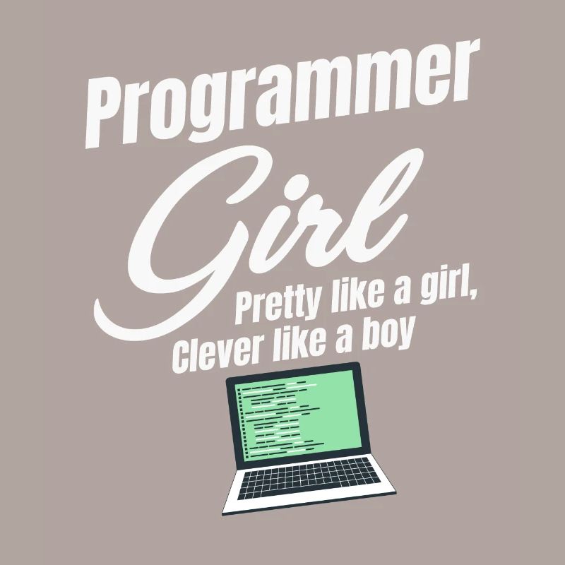 Programmierermädchen Hübsch Wie Ein Mädchen, Klug