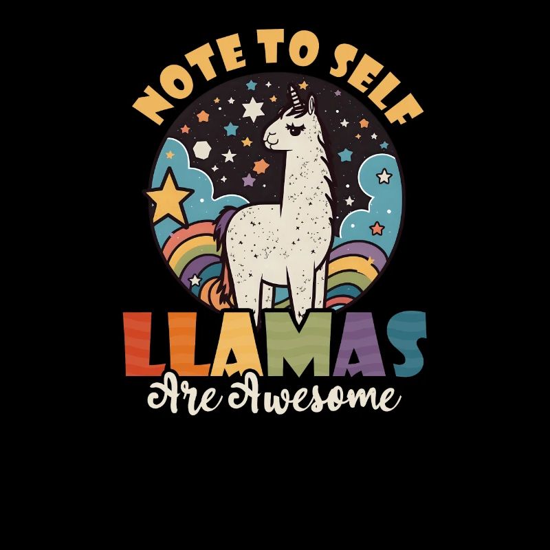 Lama d’alpaga Note à soi-même Lamas Awesome