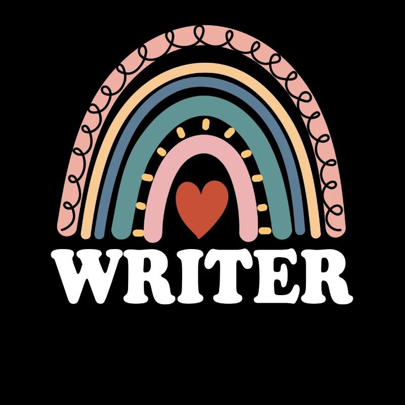 Funny Writer Boho Rainbow Screen Script Writer