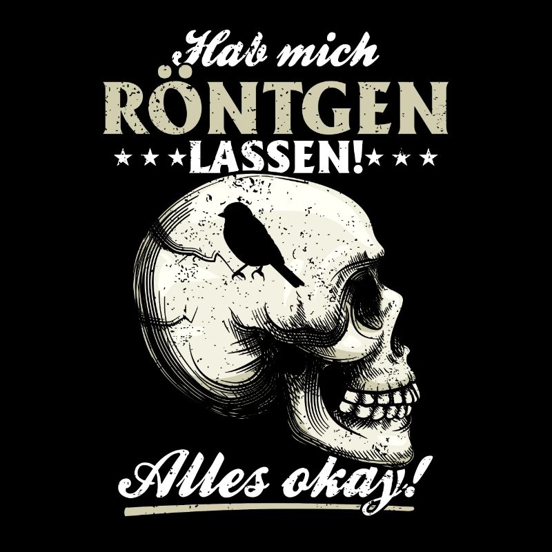 Röntgen Schwarzer Humor und makaberer Stil