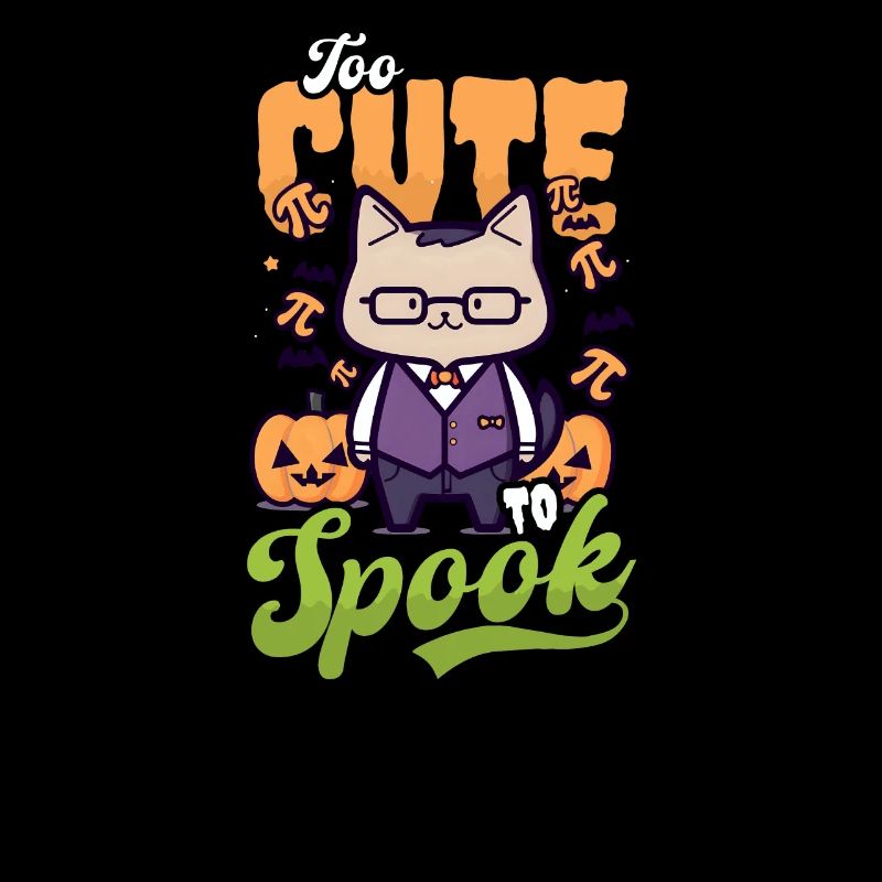 Professeur de mathématiques d’Halloween Trop mignon pour effrayer le chat