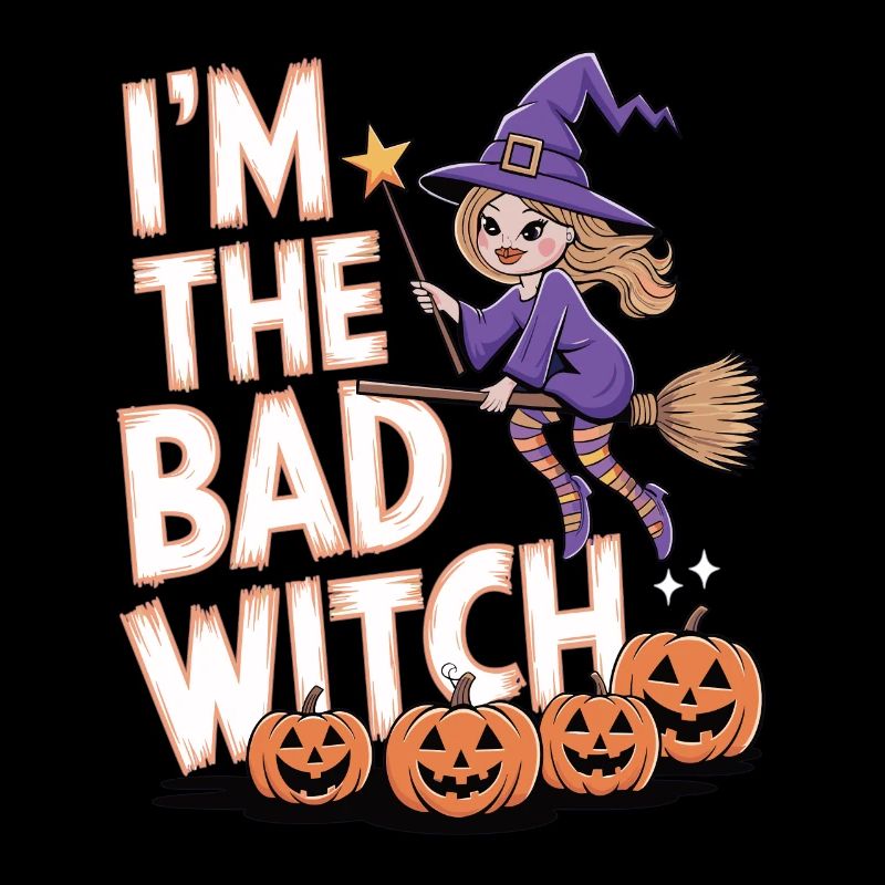 Halloween Witch I'm The Bad Witch