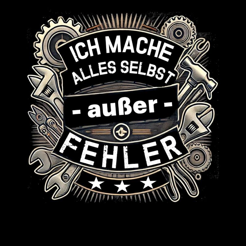 Ich mache alles selbst außer Fehler