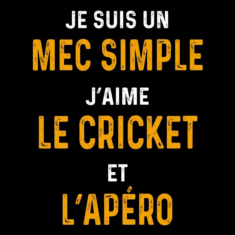 Cricket-Aperitif Guy, einfacher Schlagmann