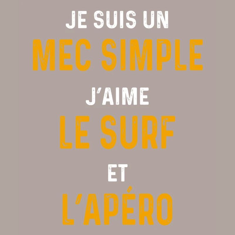 Surf aperitif Simple surfer guy