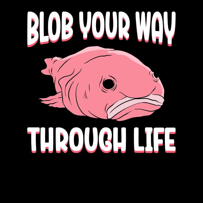 Drôle de poisson Blobfish mignon
