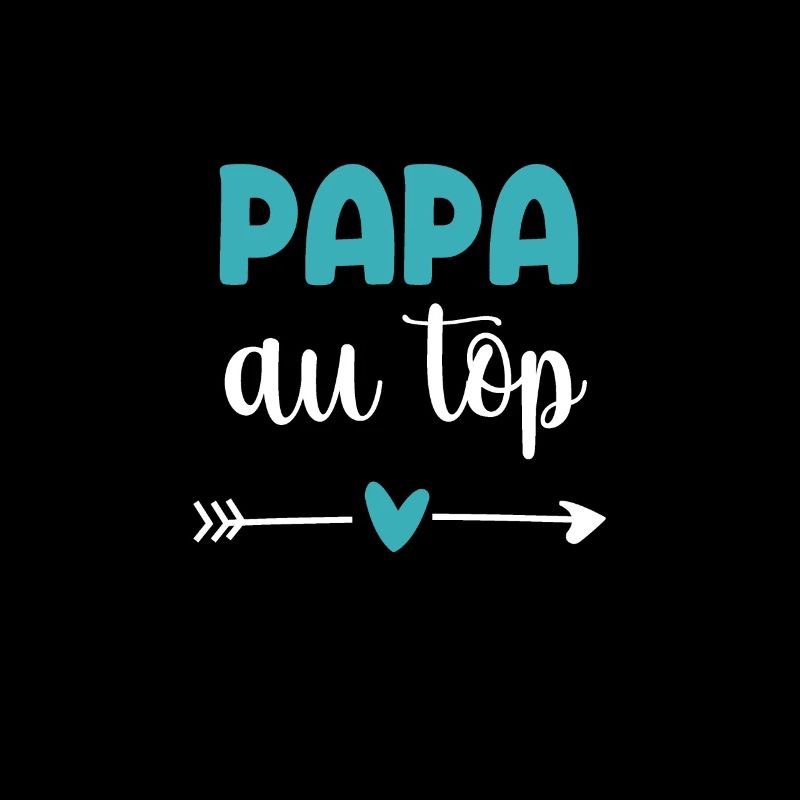 Papa an der Spitze Herz Geschenk Vater