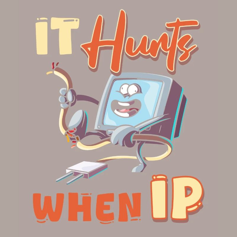 Lustiger Spruch "It Burns when i Pee"!