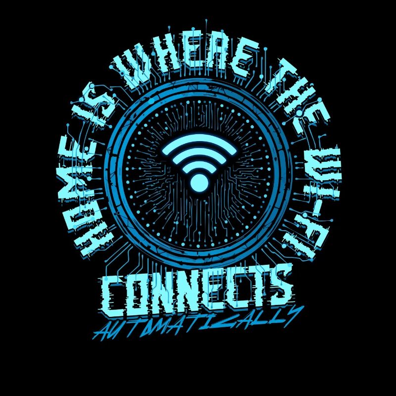 Informatiker Home Is Wi-Fi Connects Automatically